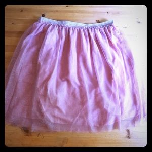 Shimmery tulle skirt